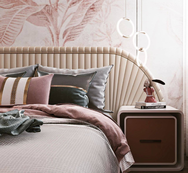 Elegant Serenity: A Dreamy Girls' Bedroom