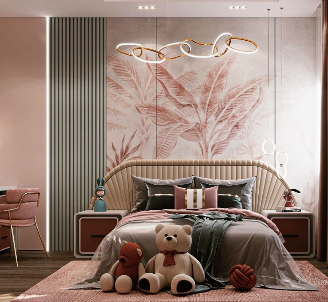 Elegant Serenity: A Dreamy Girls' Bedroom