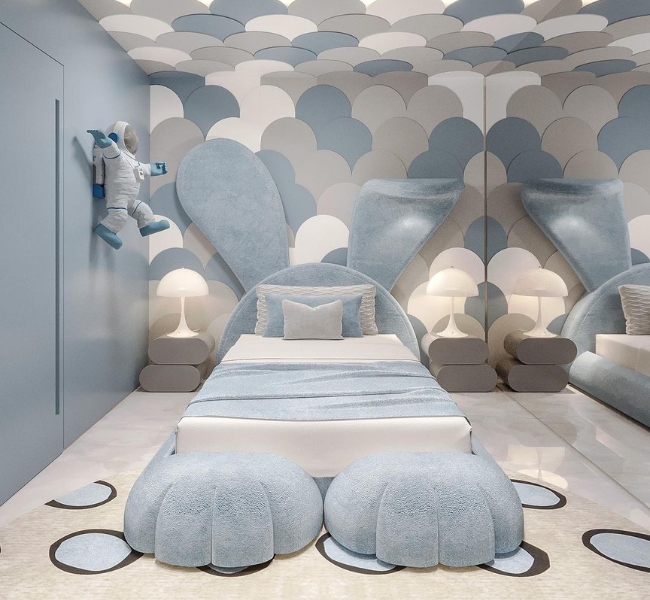 Embrace Light Blue Kid's Bedroom Retreat