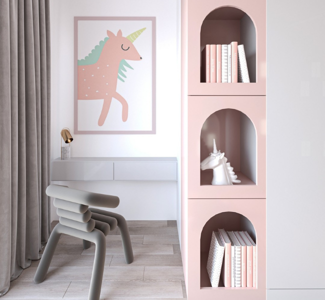 Enchanting Pink Paradise: A Dreamy Bedroom for Little Princesses