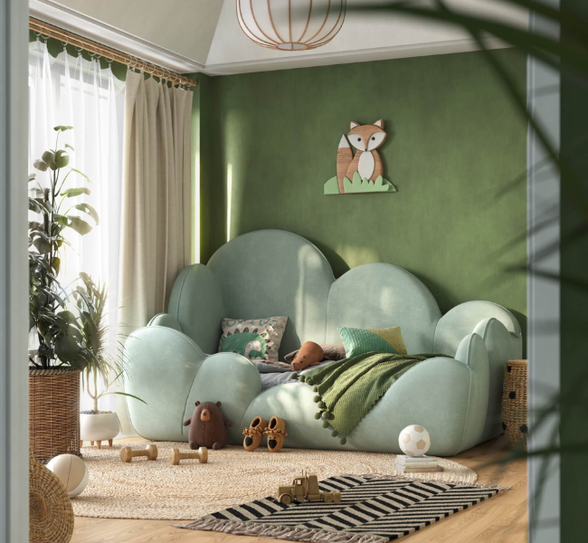 Energize and Calm: Adding Green Accents to Kids' Bedrooms