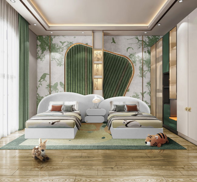 Energize and Calm: Adding Green Accents to Kids' Bedrooms