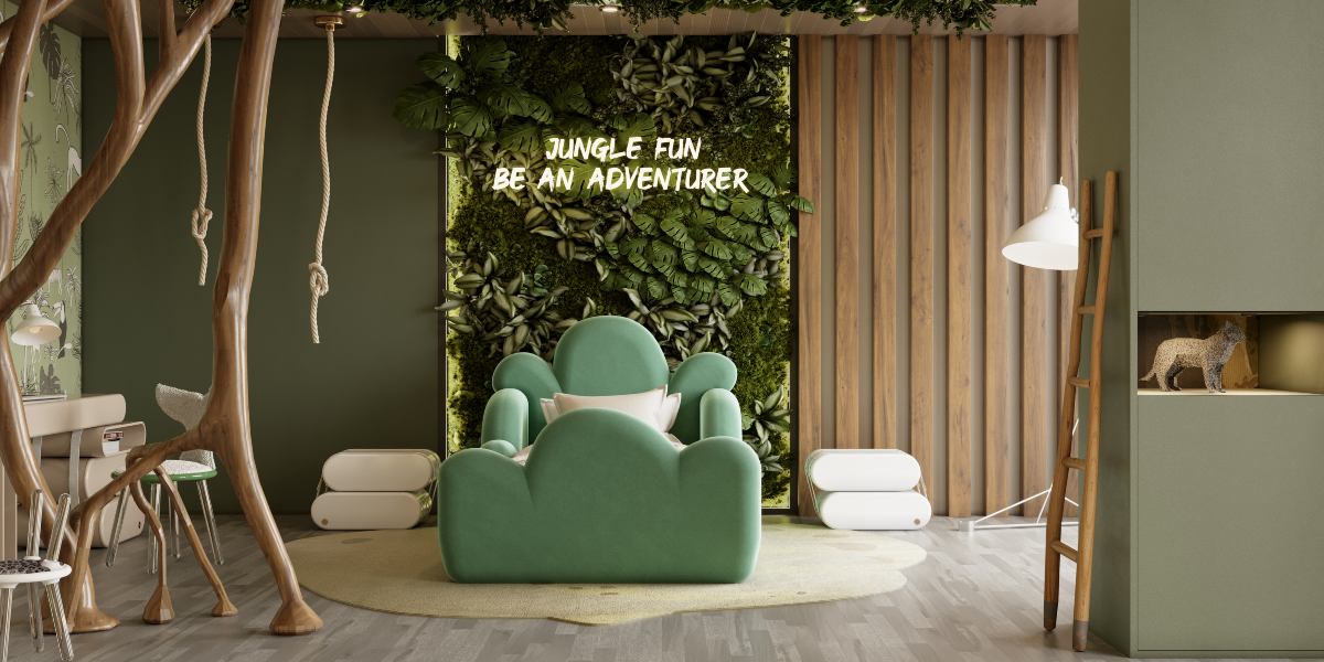 Jungle Theme Kids Room: A Luxury Project Inspired By Nature