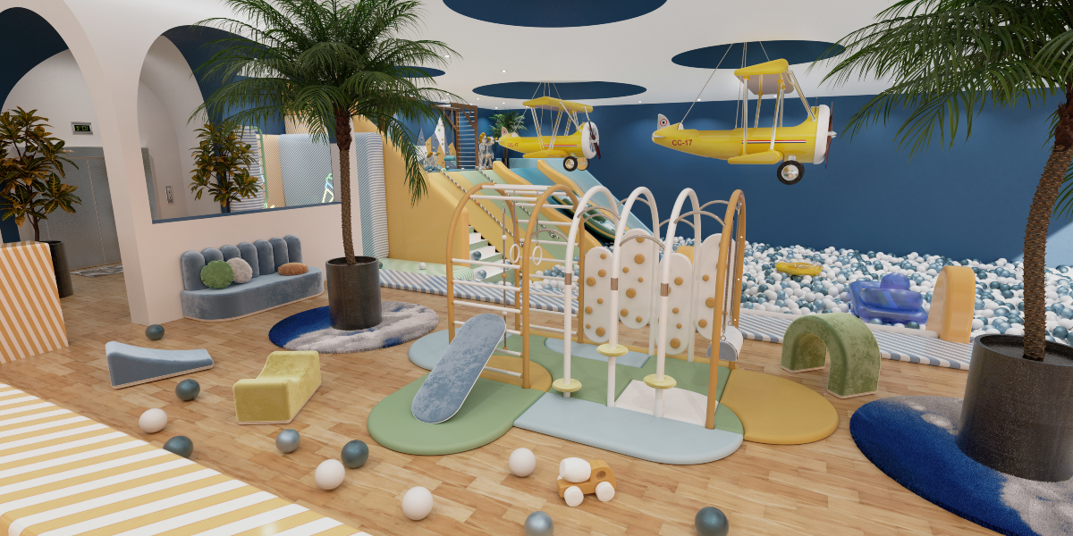 Kid’s Lounge In Yellow Tones For The Perfect Holidays!