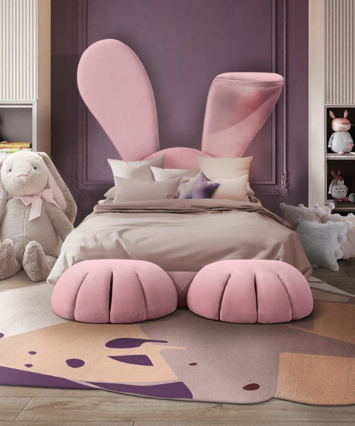 Kids' Room With A Bunny-Shaped Bed Is A Dream Come True!