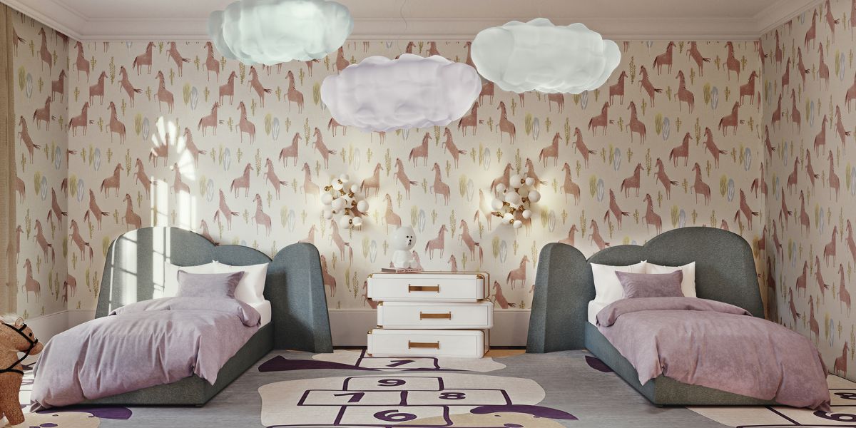 Lilac Lullabies: Creating a Serene Bedroom for Two Little Princesses