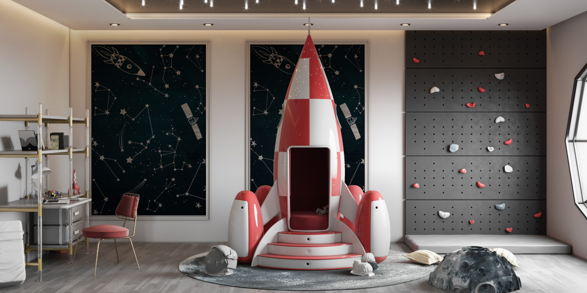 Luxury Space Theme Kids Room