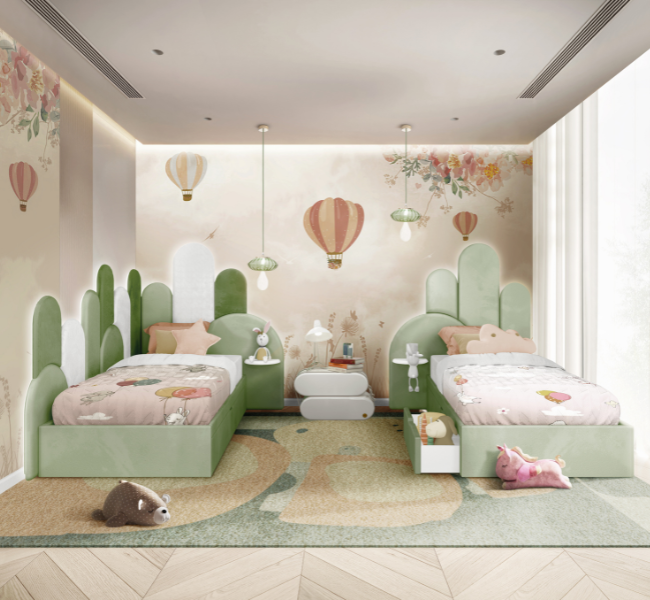Luxury Twin Kids' Bedrooms