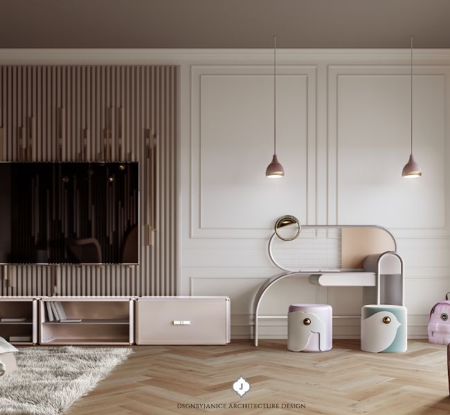 Neutral Girly Bedroom