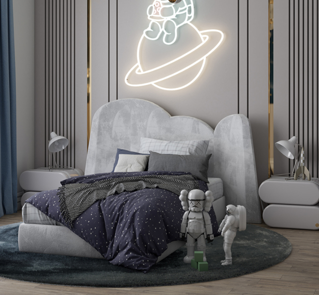 Outer Space Mission: A Cosmic Kids' Bedroom Design