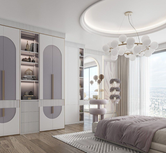 Serenity and Elegance in a Modern Bedroom for Girls