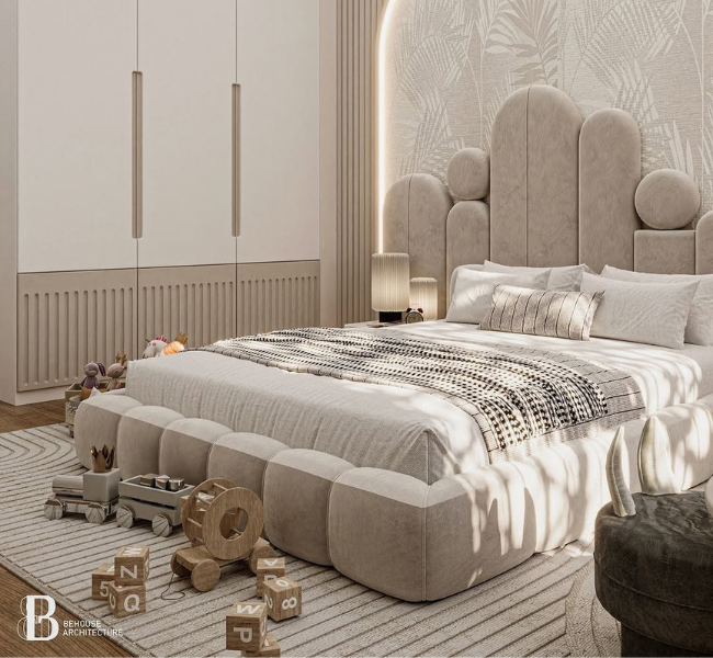 Sophisticated Serenity: A Modern Bedroom Design for Teenagers