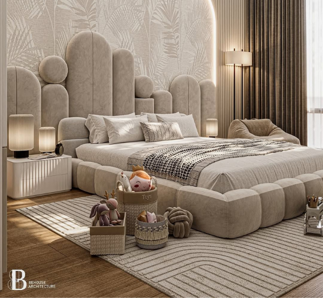 Sophisticated Serenity: A Modern Bedroom Design for Teenagers