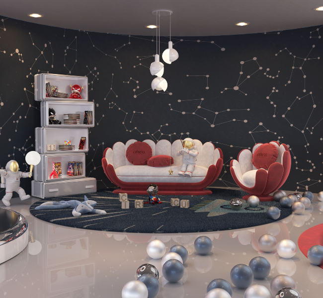 Star Quest: A Cosmic Living Room For Kids