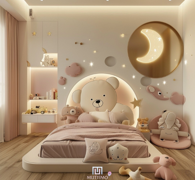 Sweet Dreams with Bears: A Magical Bedroom for a Little Princess