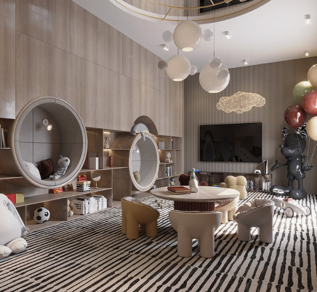 The Ultimate Modern Playroom: A Fusion of Fun, Comfort, and Creativity