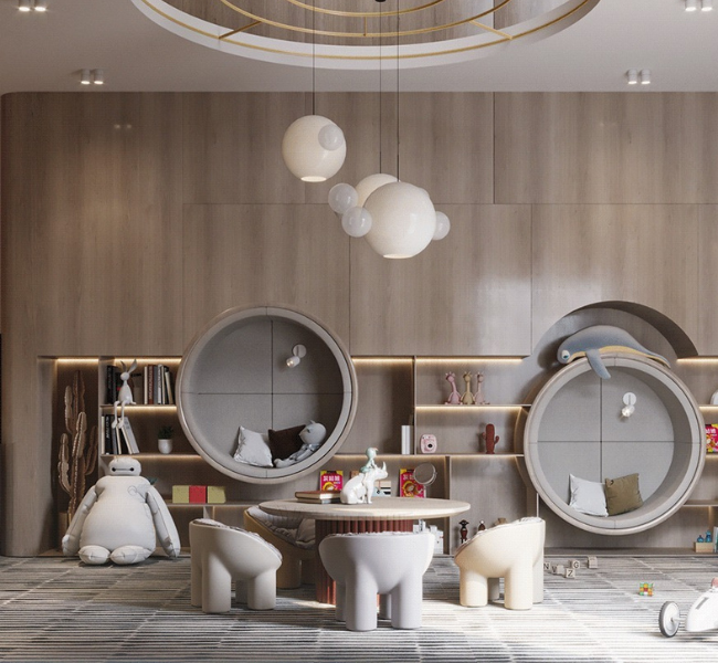The Ultimate Modern Playroom: A Fusion of Fun, Comfort, and Creativity
