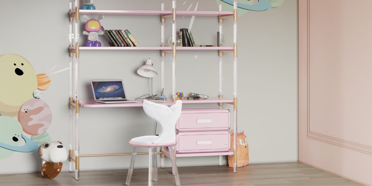 Think Pink: Crafting a Cozy Study Corner for Young Girls