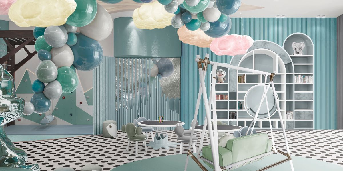 Turquoise Playroom for Endless Joy