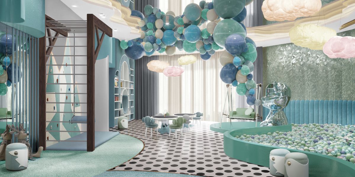 Turquoise Playroom for Endless Joy