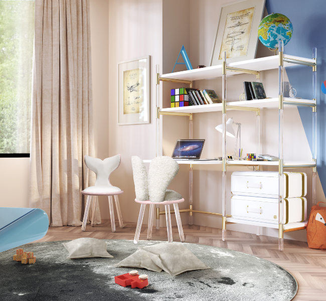 Whimsical and Functional: Study Area Designs for Little Girls