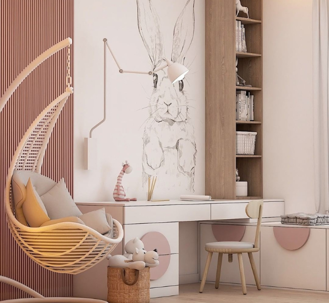 Whimsical Bunny-Themed Haven for Your Little One