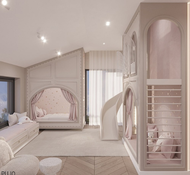 Whimsical Children's Bedroom & Playground: A Dreamy Escape