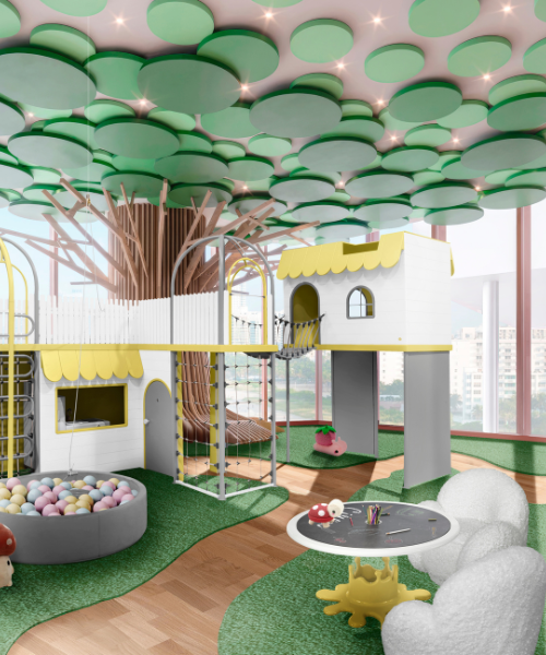 Whimsical Retreat: Luxury Kids' Playroom in Nature-Inspired Hues