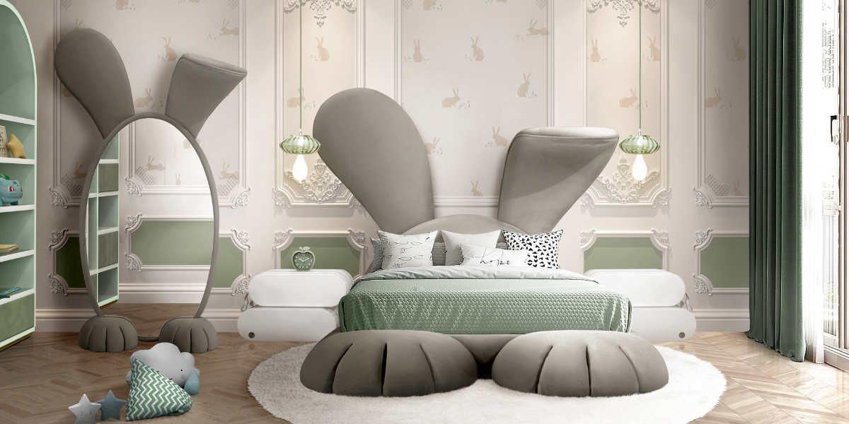 Whimsical Wonderland: Designing a Bunny-Inspired Luxury Kids Bedroom