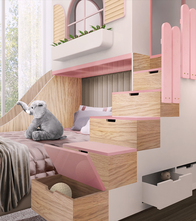 Dolly circu magical furniture kids play-learn