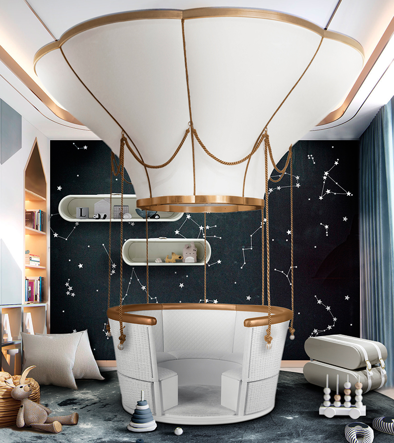 Fantasy Air Balloon circu magical furniture kids beds