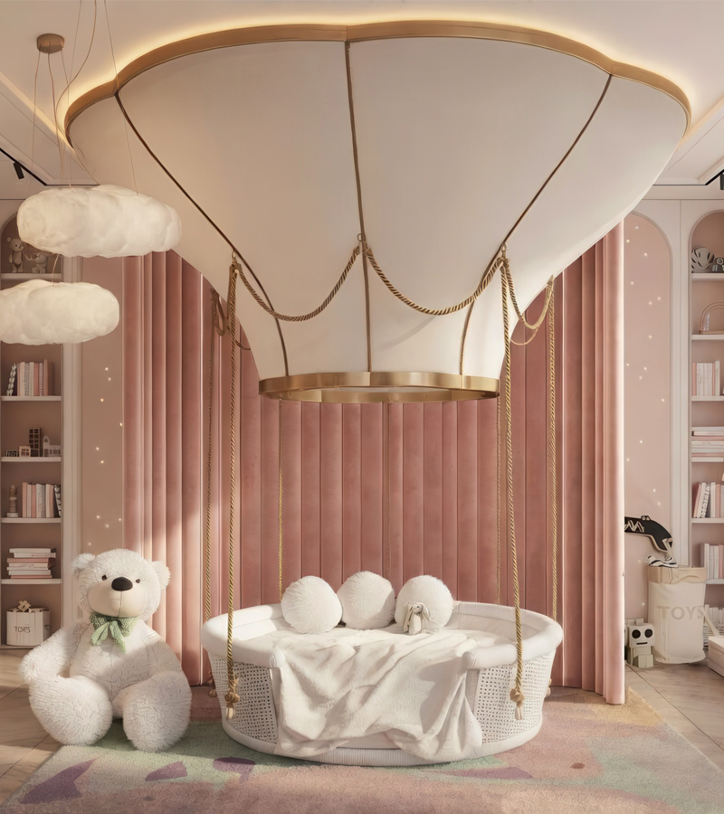 Fantasy Air Balloon circu magical furniture kids beds