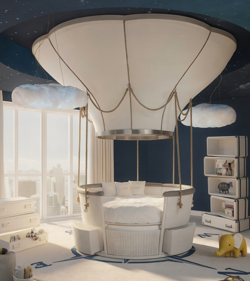 Fantasy Air Balloon circu magical furniture kids beds