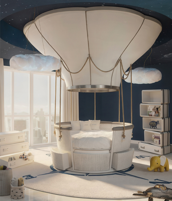 Fantasy Air Balloon circu magical furniture kids beds