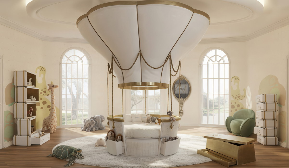 Fantasy Air Balloon circu magical furniture kids beds