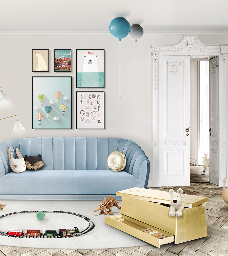Gold circu magical furniture kids storage