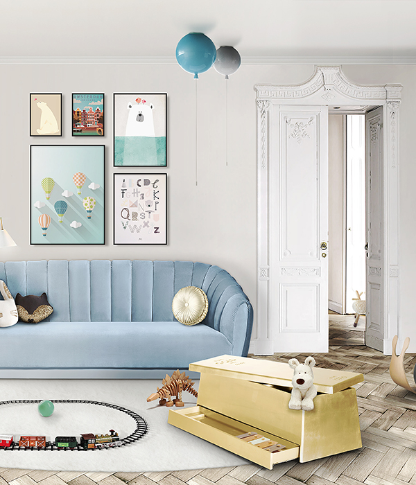 Gold circu magical furniture kids storage