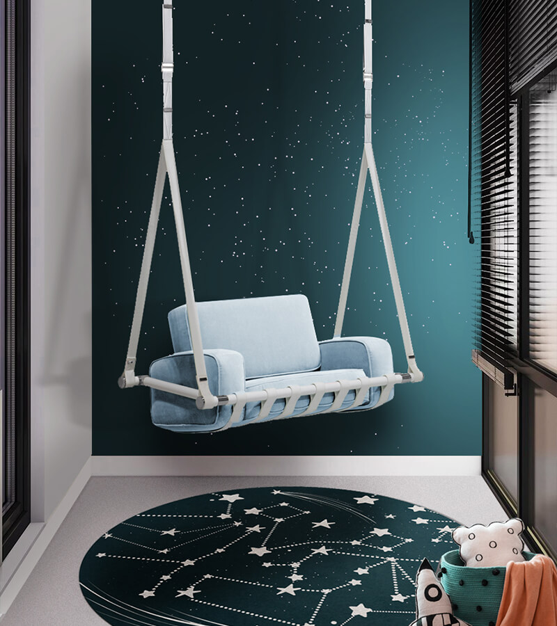 Stellar Round circu magical furniture kids rugs