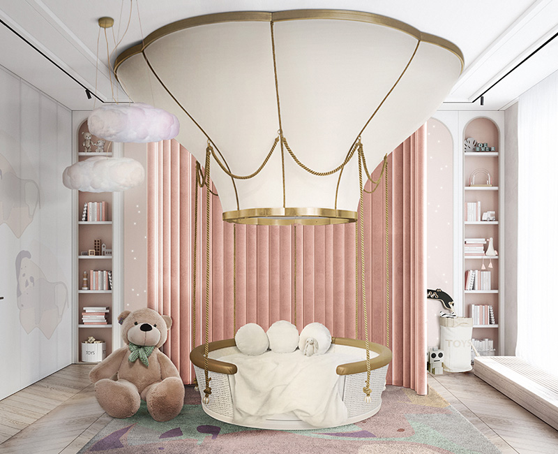 Fantasy Air Balloon circu magical furniture kids beds
