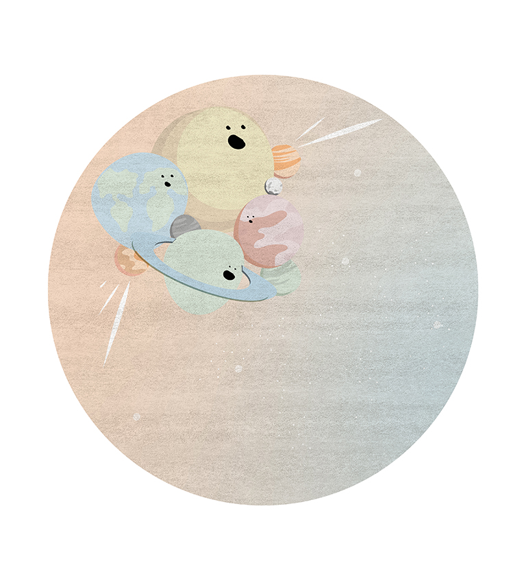 IV Planets Round circu magical furniture kids rugs