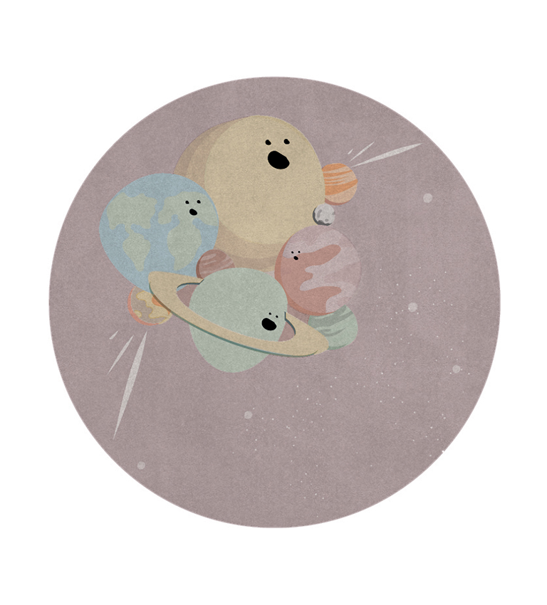 IV Planets Round circu magical furniture kids rugs