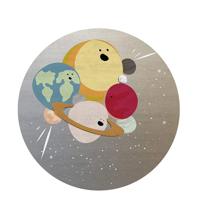 IV Planets Round circu magical furniture kids rugs