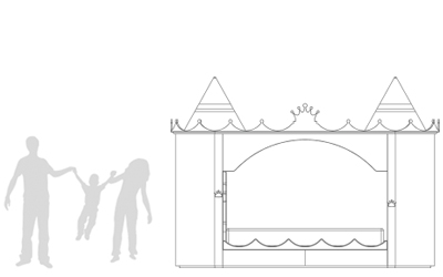 Kings & Queens Castle circu magical furniture kids beds