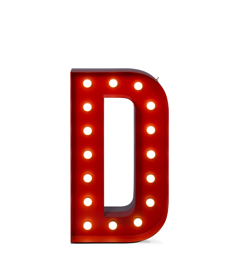 Letter D circu magical furniture kids lighting