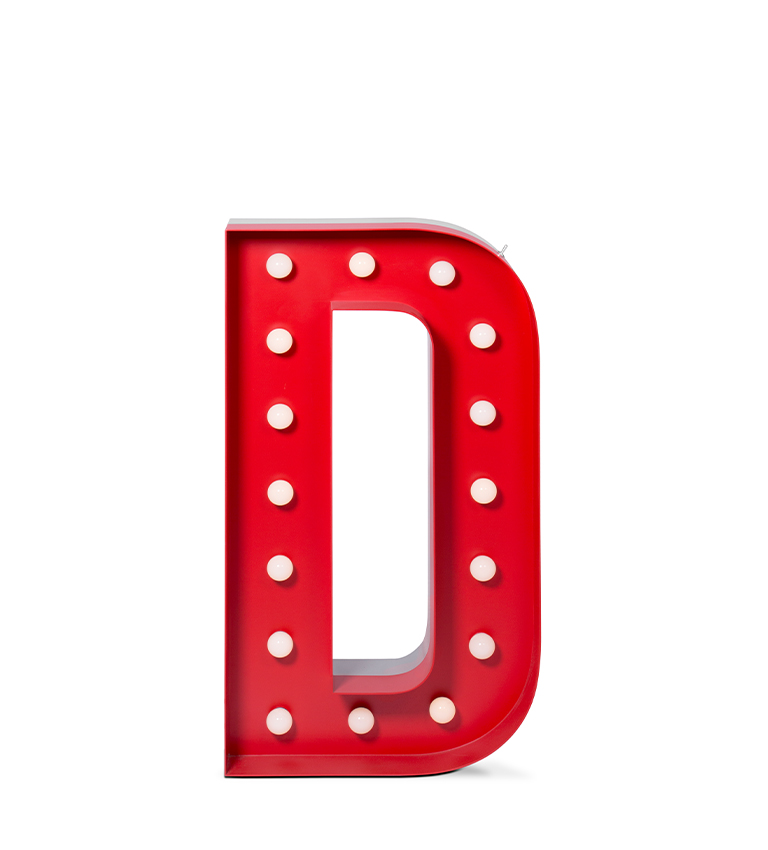 Letter D circu magical furniture kids lighting