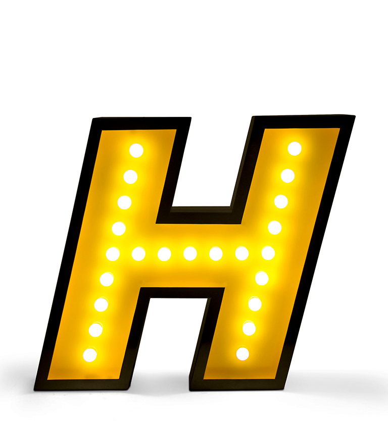 Letter H circu magical furniture kids lighting