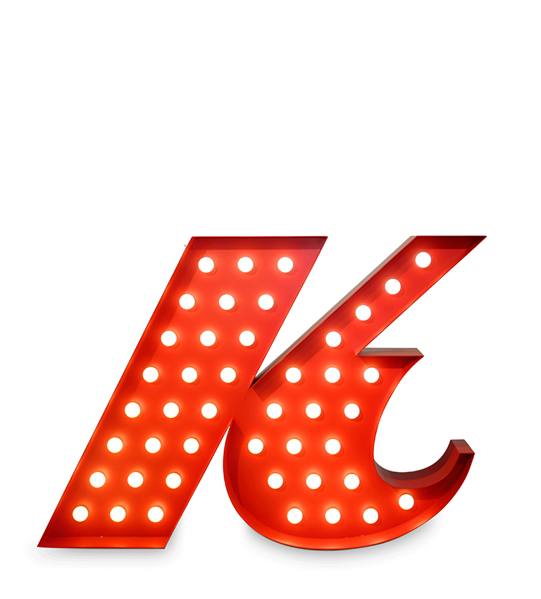 Letter K circu magical furniture kids lighting