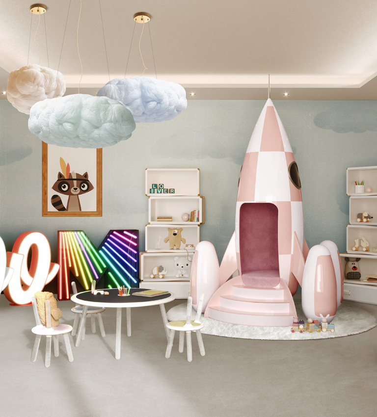 Letter M circu magical furniture kids lighting