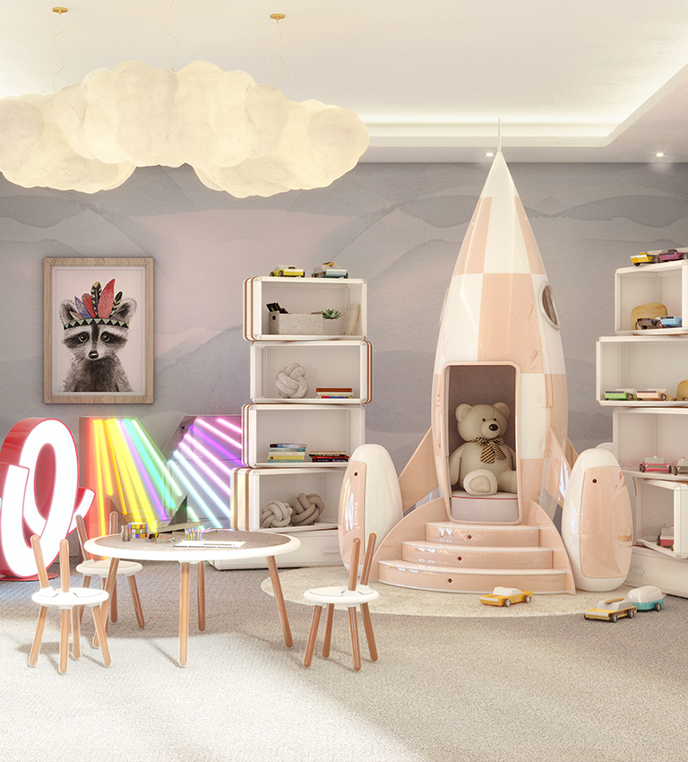 Letter O circu magical furniture kids lighting