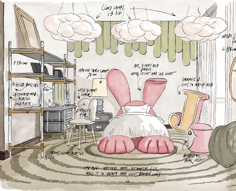 Little Bunny circu magical furniture kids seating